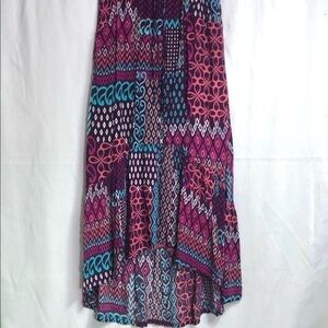 Aeropostale Boho Hi-lo Patchwork Maxi Skirt XS